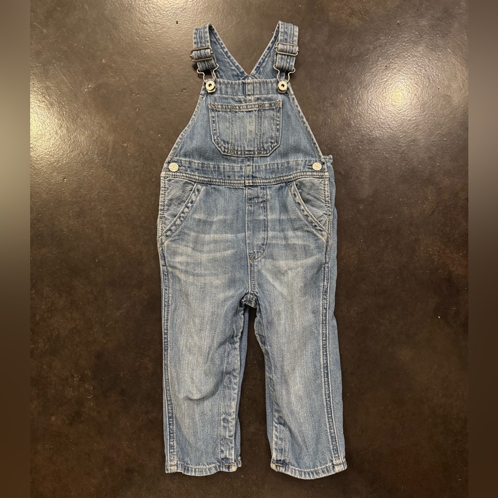 Gap Baby Blue Denim Overalls size 18-24 months